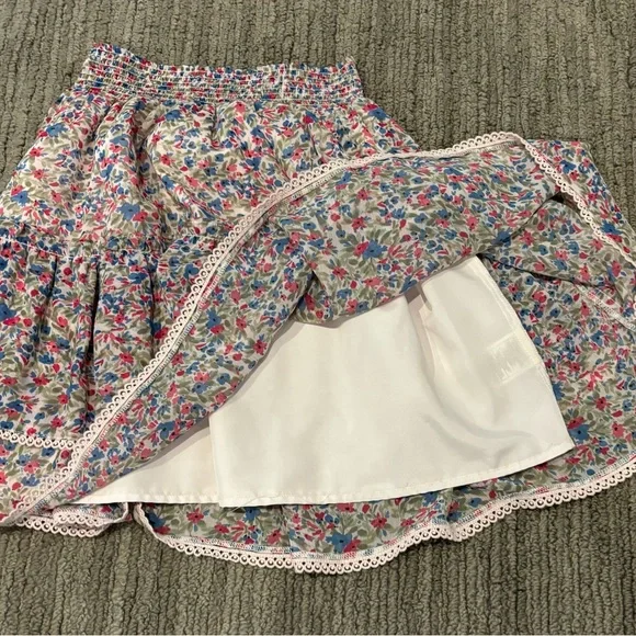 BB Dakota ruffle floral skirt lined mini - Picture 11 of 14